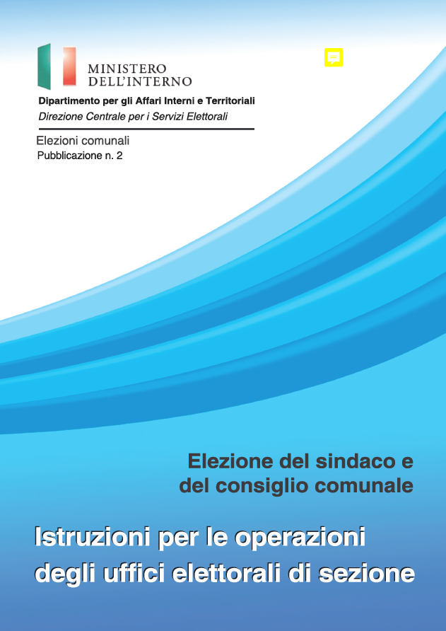 Istruzioni per gli Uffici Elettorali di Sezione